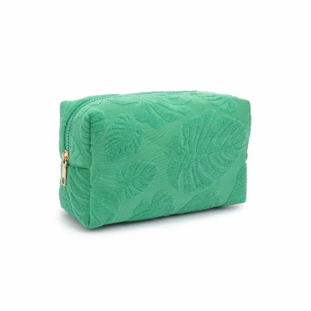 NEW URBAN EXPRESSIONS women's palm breeze cosmetic & travel pouch in green